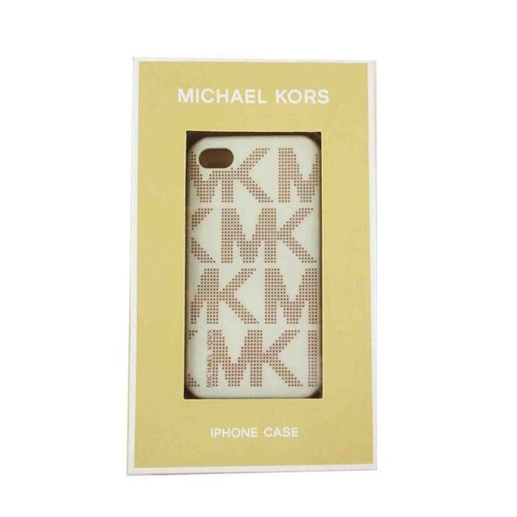 MICHAEL KORS Brown/Vanilla MK Silicone iPhone 4/4s Phone Case - Picture 1 of 3